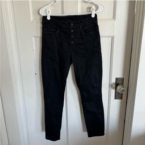 Mother The Pixie Jean in Not Guilty (washed black) size 28